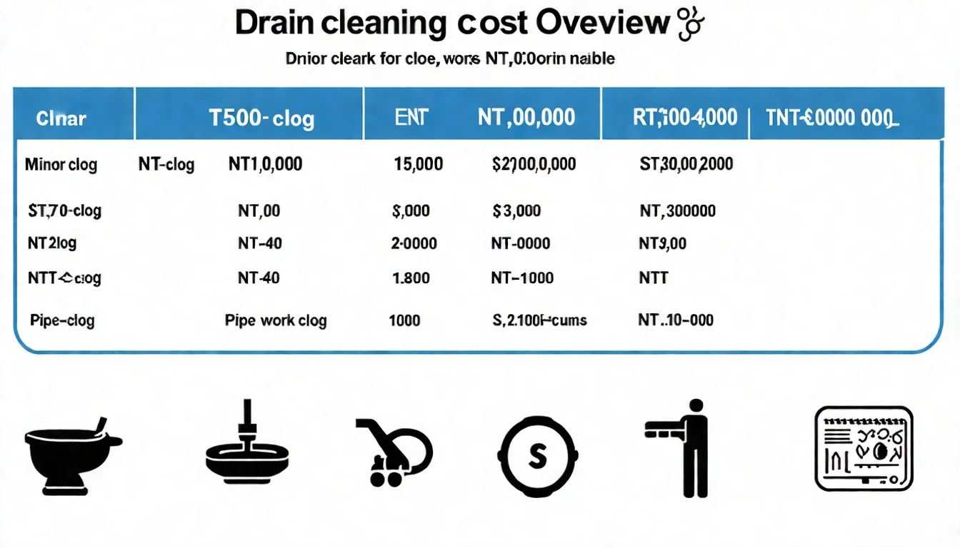 通水管費用多少錢？各種堵塞費用完整說明【2026】